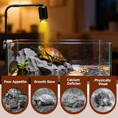 Hygger Zoo E27 base heat light compatible with standard fixtures.