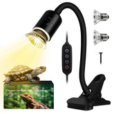 Hygger Zoo reptile heat lamp with 360 degree rotation for precise basking spot