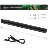 Hygger Zoo T5 UVB light fixture top view, bright UVB for reptile health