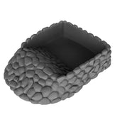 Hygger Zoo rock corner water dish for Bearded Dragon hydration in a natural setting
