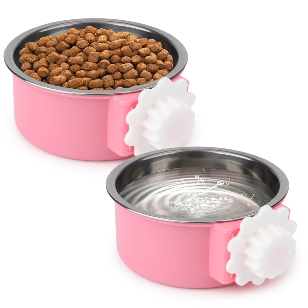 Hypeety no-spill dog crate bowl with secure attachment prevents spills