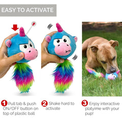 Hyper Pet Doggie Pal Unicorn plush soft cover invites cuddles and gentle play.