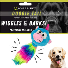 Hyper Pet Doggie Pal Unicorn wiggles to engage dogs in active play.