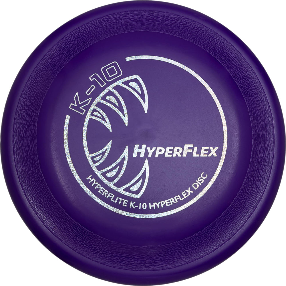 Hyperflite K-10 Hyperflex purple closeup disc for responsive field play
