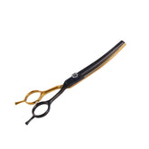Hyzrqwyw 7-inch curved thinner dog scissor for precise thinning and natural look