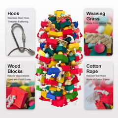 HZDZ LCPAW macaw cockatoo toy foraging invites exploration and mental engagement.