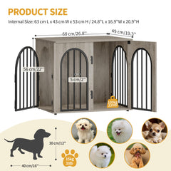 Hzuaneri decorative pet cage doubles as a TV stand for stylish homes