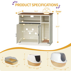 Hzuaneri cat furniture with storage shelf keeps toys and treats organized