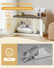 Cat private space design offering privacy and reduced litter splash