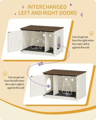 Hzuaneri cat private space keeps pets secure from dogs and splashes