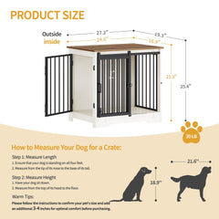 Hzuaneri wood kennel doubles as an end table in living spaces.