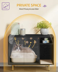 Hzuaneri end table cat furniture doubles as convenient storage for daily essentials.