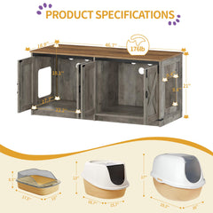 Hzuaneri fits most litter boxes inside, ensuring compatibility