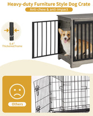 Hzuaneri greige finish crate complements living room furniture with chic style