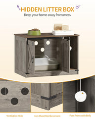 Hzuaneri rustic farmhouse cat house doubles as stylish furniture.