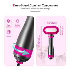 HZXINWANG pet dryer with 3-speed controls for tailored warmth.