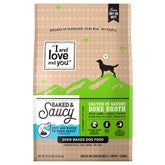 I AND LOVE AND YOU Lamb + Sweet Potato dry kibble bites for protein-rich meals.