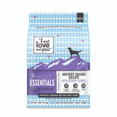 I and love and you Naked Ancient Grains dog food bowl image showing a balanced meal for active dogs