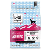 I and Love and You Naked Essentials Ancient Grains kibble with lamb and beef for active dogs