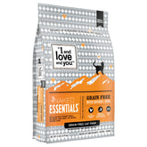 I and Love and You Naked Essentials dry cat food bag—convenient 11lb packaging for daily feeding.