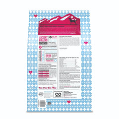I and love and you Naked Essentials lamb-beef kibble close-up emphasizing high protein for muscle