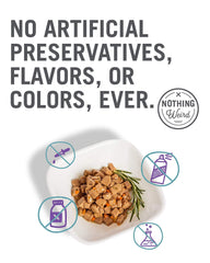 I and Love and You Naked Essentials turkey pate can for flavor variety.