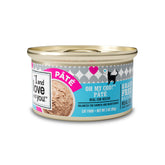 I and love and you Oh My Cod Pâté close-up showing cod as the #1 ingredient for protein.