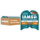 IAMS Perfect Portions indoor cat wet food with chicken in gravy boosts hydration and easy portioning