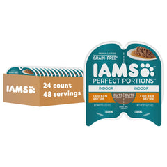 IAMS Perfect Portions indoor cat wet food with chicken in gravy boosts hydration and easy portioning