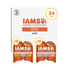 IAMS Perfect Portions chicken pate tray for indoor cats with balanced nutrition