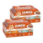 IAMS Perfect Portions twin pack chicken pate for fresh, mess-free meals for adult cats