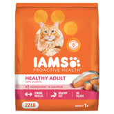 IAMS Proactive Health real salmon bag shows salmon as the #1 ingredient for tasty nutrition.