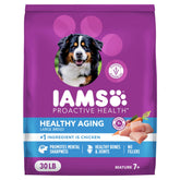 IAMS Proactive Health Healthy Aging with real chickenβpremium kibble that supports digestion.