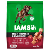 IAMS Proactive Health 30 lb bag showcases convenient, bulk feeding for everyday meals.