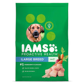 IAMS Proactive Health Large Breed chicken kibble for muscle support.