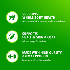 IAMS Proactive Health beef pouch closeup showing real meat quality