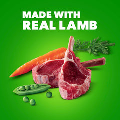 IAMS Proactive Health Lamb Chunks in Gravy can on a kitchen counter