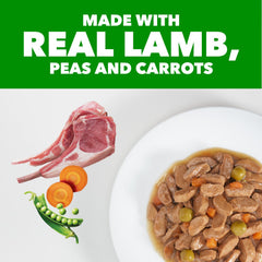 IAMS Proactive Health lamb recipe provides Omega fatty acids for healthy skin and coat.
