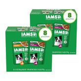IAMS Proactive Health variety-pack pouch on shelf, convenient mealtime option.