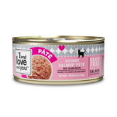 I and Love and You Savory Salmon Pate in a bowl with smooth texture for easy feeding.