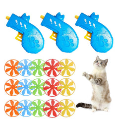 IAXSEE cat fetch toy propeller yellow head promotes active indoor play.