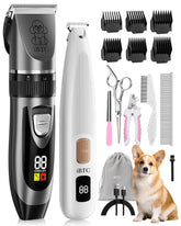 ibtc dog clippers 2in1 kit front view for comfortable home grooming