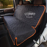 iBuddy heavy-duty back seat cover for trucks protects seats during rugged rides.