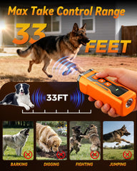 iburr dog bark deterrent LED flashlight adds nighttime visibility during training.