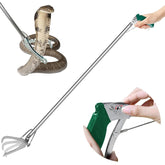 IC ICLOVER 47-inch snake tongs with extended grip for safe reptile handling.