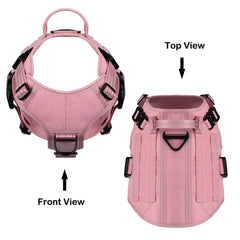 Front chest clip provides anti-pull control for confident training sessions.
