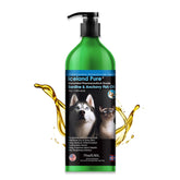 Iceland Pure Sardine Anchovy Oil bottle with pump for easy, mess-free pet dosing.