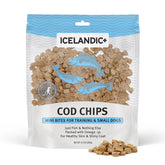 Icelandic+ Mini Fish Chips cod 9oz pack, ideal training treat with a single-ingredient protein.