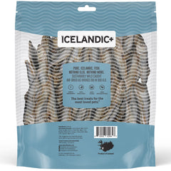 Icelandic+ herring treats packaging highlights a clean, single-ingredient snack option for dogs.