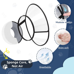 ICOYEA sponge-core cone inside view highlights breathable comfort for pets